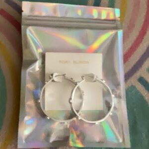 Tory Burch  Silver w/Pearls